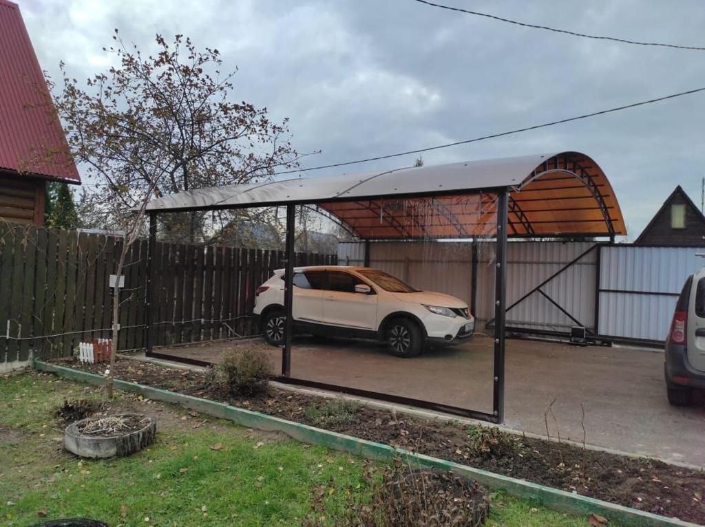 Прозрачные шторы ПВХ для навеса под автомобиль в Дмитрове